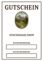 StocknagelShop - Geschenk Gutschein - Motiv 6 - Betrag wählbar